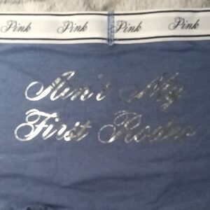 PINK Victoria's Secret Blue Boxer Briefs